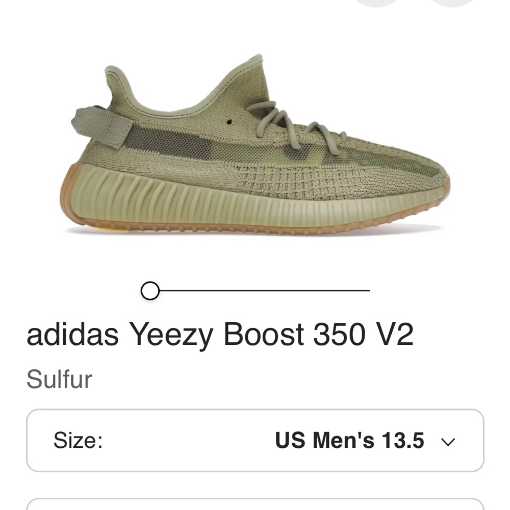 Adidas Yeezy Boost 350 V2 Sulfur Sneakers